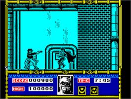 In game image of Batman - The Movie on the Sinclair ZX Spectrum.