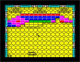 In game image of Batty on the Sinclair ZX Spectrum.
