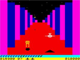 In game image of Blade Alley on the Sinclair ZX Spectrum.