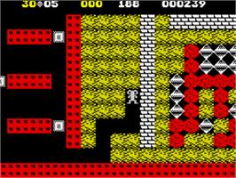 In game image of Boulder Dash 2 - Rockford's Revenge on the Sinclair ZX Spectrum.