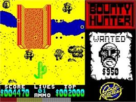 In game image of Bounty Hunter, The on the Sinclair ZX Spectrum.