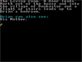 In game image of Brian - The Novice Barbarian on the Sinclair ZX Spectrum.