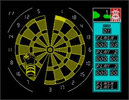 In game image of Bully's Sporting Darts on the Sinclair ZX Spectrum.