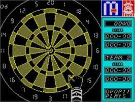 In game image of Bully's Sporting Darts on the Sinclair ZX Spectrum.