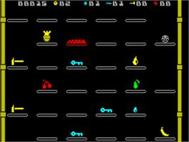 In game image of Bumpy on the Sinclair ZX Spectrum.