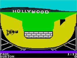 In game image of California Games on the Sinclair ZX Spectrum.