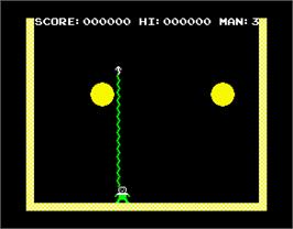 In game image of Cannon Bubble on the Sinclair ZX Spectrum.