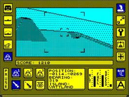 In game image of Carrier Command on the Sinclair ZX Spectrum.