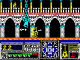 In game image of Casanova on the Sinclair ZX Spectrum.