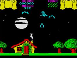 In game image of Cauldron on the Sinclair ZX Spectrum.