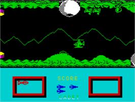 In game image of Challenge Of The Gobots on the Sinclair ZX Spectrum.