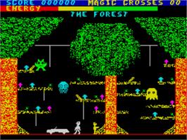 In game image of Chiller on the Sinclair ZX Spectrum.