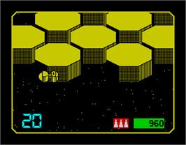 In game image of Collision Course on the Sinclair ZX Spectrum.