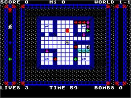 In game image of Comeme el Chip on the Sinclair ZX Spectrum.