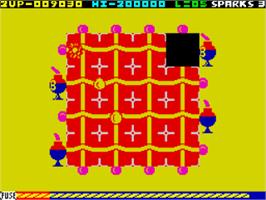 In game image of Confuzion on the Sinclair ZX Spectrum.