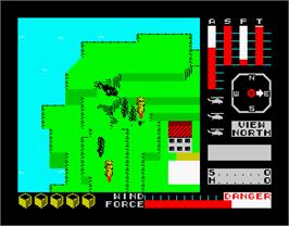 In game image of Cyclone on the Sinclair ZX Spectrum.
