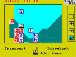 In game image of Dark Empire on the Sinclair ZX Spectrum.