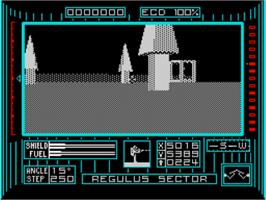 In game image of Dark Side on the Sinclair ZX Spectrum.