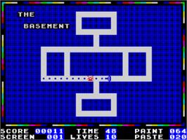 In game image of Dekorating Blues on the Sinclair ZX Spectrum.