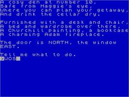 In game image of Denis Through the Drinking Glass on the Sinclair ZX Spectrum.