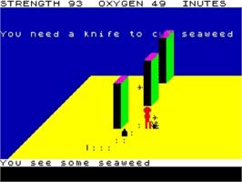 In game image of Devils Of The Deep on the Sinclair ZX Spectrum.