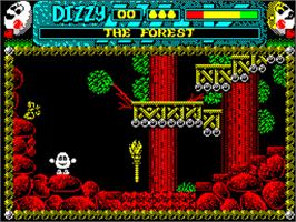 In game image of Dizzy 3 And A Half on the Sinclair ZX Spectrum.