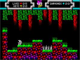 In game image of Duck Tales - Webby To The Rescue! on the Sinclair ZX Spectrum.