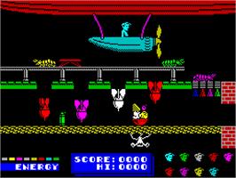 In game image of Dynamite Dan II on the Sinclair ZX Spectrum.