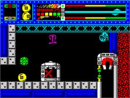 In game image of Equinox on the Sinclair ZX Spectrum.