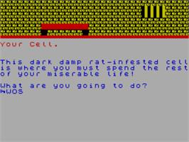 In game image of Escape From Devil's Island on the Sinclair ZX Spectrum.
