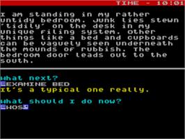 In game image of First Past The Post on the Sinclair ZX Spectrum.