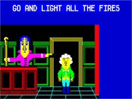 In game image of Flunky on the Sinclair ZX Spectrum.