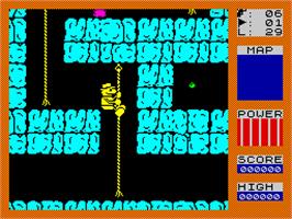 In game image of Fred on the Sinclair ZX Spectrum.