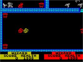 In game image of Gauntlet II on the Sinclair ZX Spectrum.
