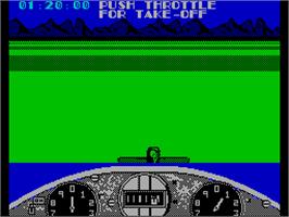 In game image of Gee Bee Air Rally on the Sinclair ZX Spectrum.