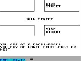 In game image of Ghost Town on the Sinclair ZX Spectrum.