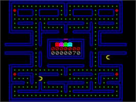 In game image of Gobble A Ghost on the Sinclair ZX Spectrum.
