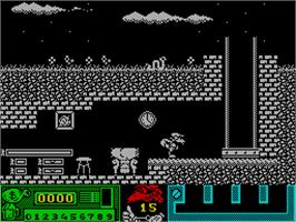 In game image of Goody on the Sinclair ZX Spectrum.