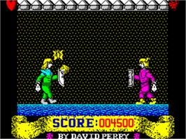 In game image of Great Gurianos on the Sinclair ZX Spectrum.
