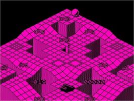 In game image of Gyroscope 2 on the Sinclair ZX Spectrum.