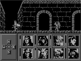 In game image of Heroes Of The Lance on the Sinclair ZX Spectrum.