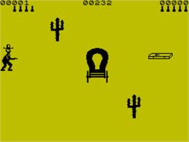 In game image of High Noon on the Sinclair ZX Spectrum.