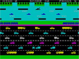 In game image of Hopper on the Sinclair ZX Spectrum.