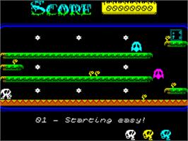 In game image of Horace In The Mystic Woods on the Sinclair ZX Spectrum.