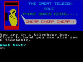 In game image of Hrh - Her Royal Highness on the Sinclair ZX Spectrum.