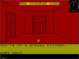 In game image of Hummer House Of Horror on the Sinclair ZX Spectrum.