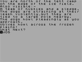 In game image of Ice Station Zero on the Sinclair ZX Spectrum.
