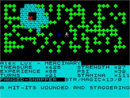 In game image of In Search of the Orb on the Sinclair ZX Spectrum.