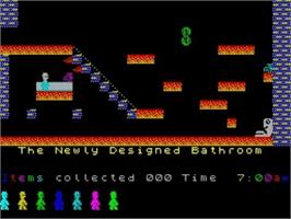 In game image of Jet Set Willy - The Continuing Adventures on the Sinclair ZX Spectrum.