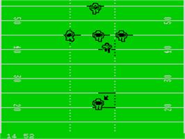 In game image of John Elway's Quarterback on the Sinclair ZX Spectrum.